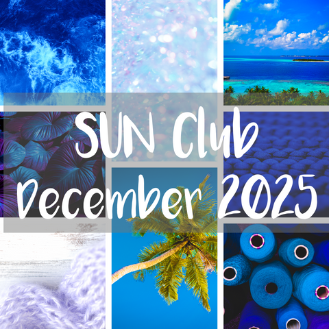 SUN - Monthly Hand Dyed Neon Yarn Club Subscription