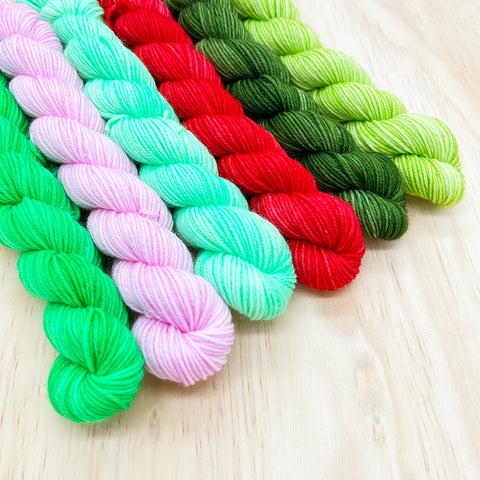 Palm Tree Christmas Palette Mini Skein Set