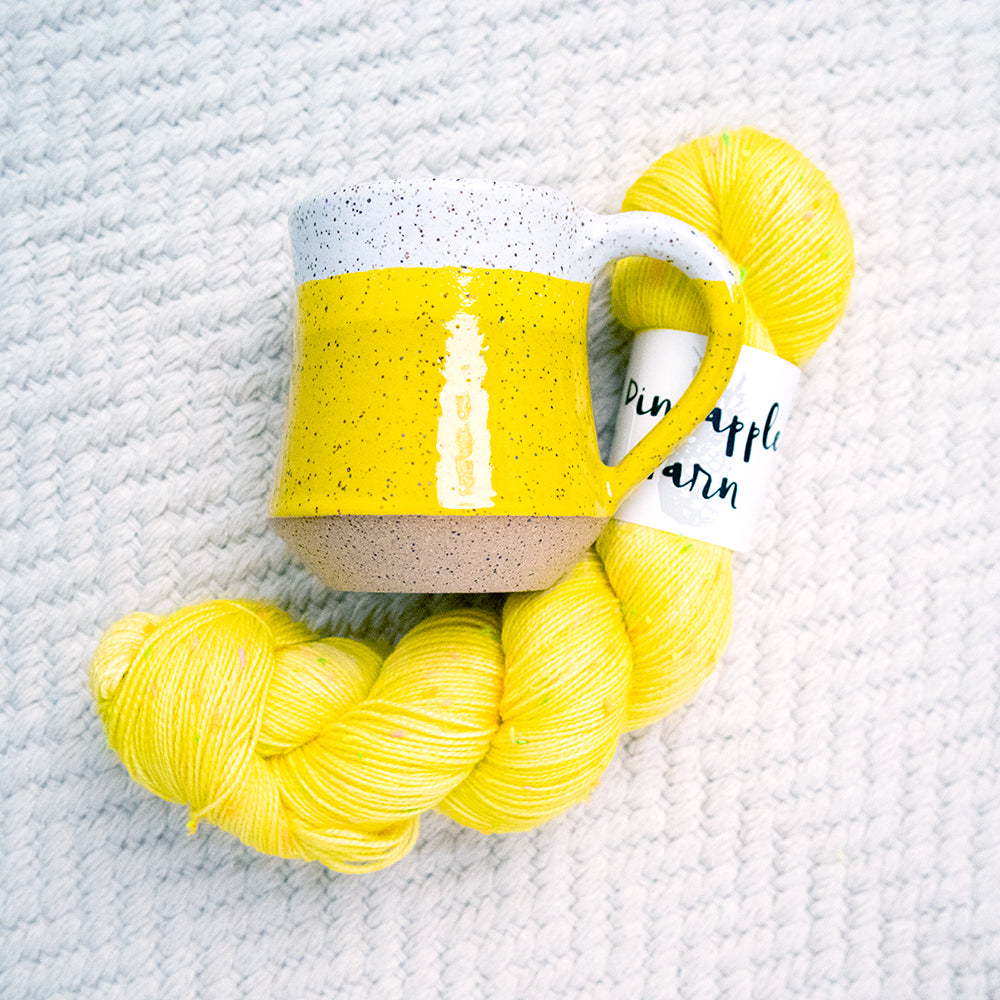 Lemon Color Glaze Mug