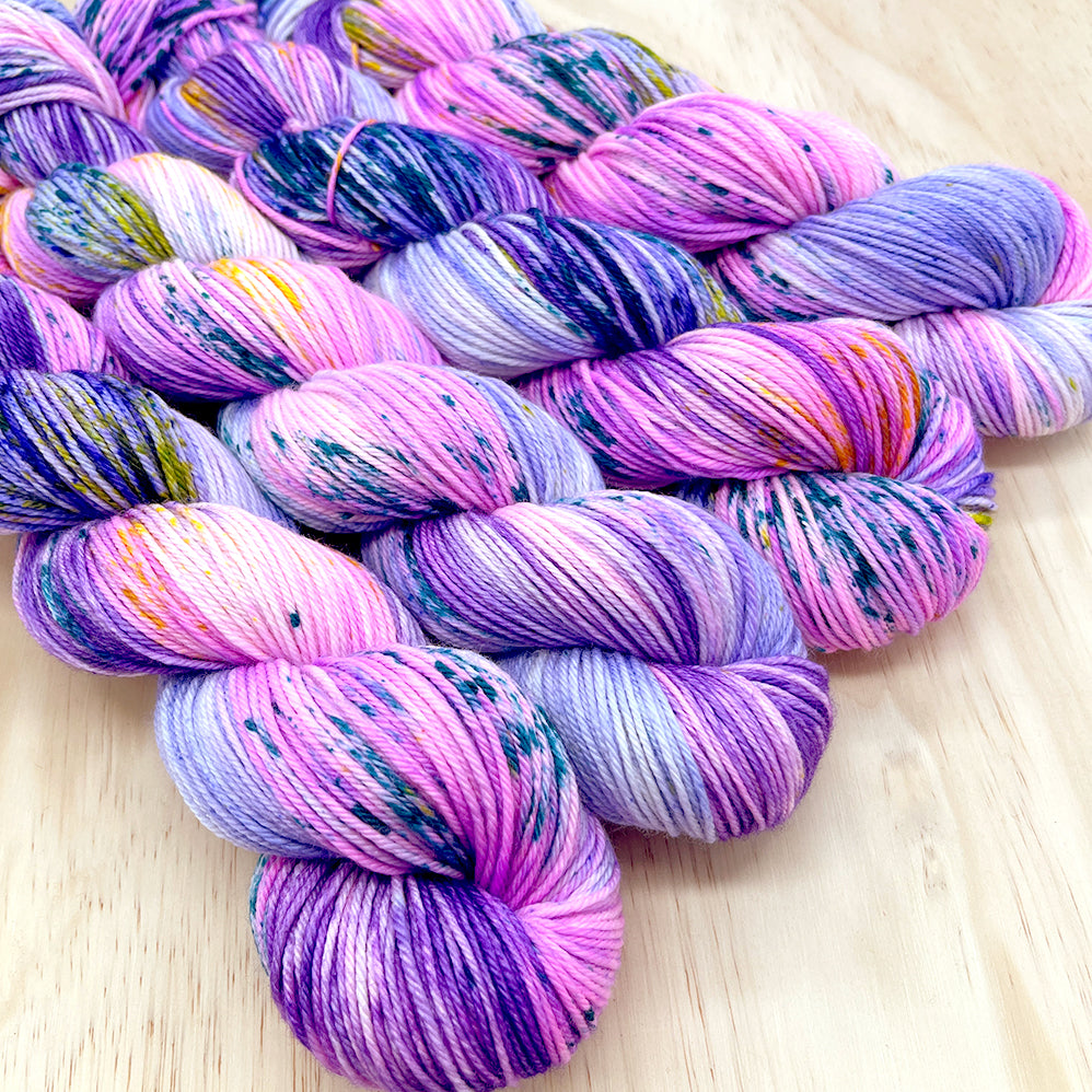 Purple Passionflower | Hand Dyed Purple Yarn – Pineapple Yarn