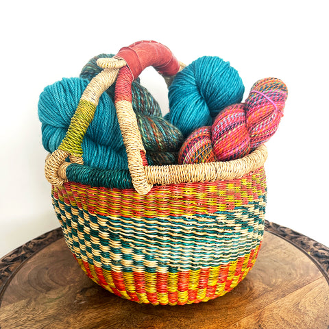 Small Project Basket with Handle